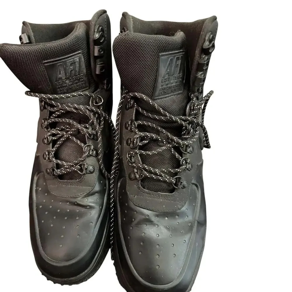 Nike Air Force 1 Duckboot Lunar AF1 Size 13 Black